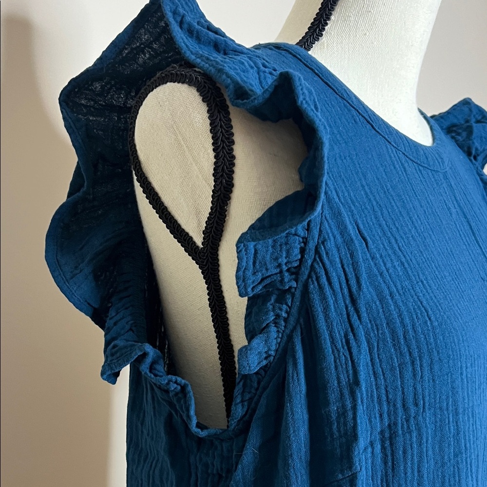 Universal Thread Elegant Blue Ruffle Maxi Dress - image 6